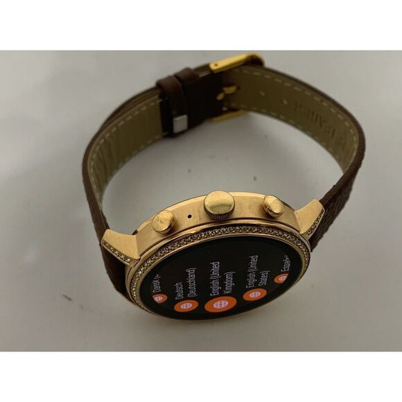 Fossil Gen 4 Authentic Digital Dial Smart Watch Custom Band FTW6018 BA153 - Picture 8 of 12